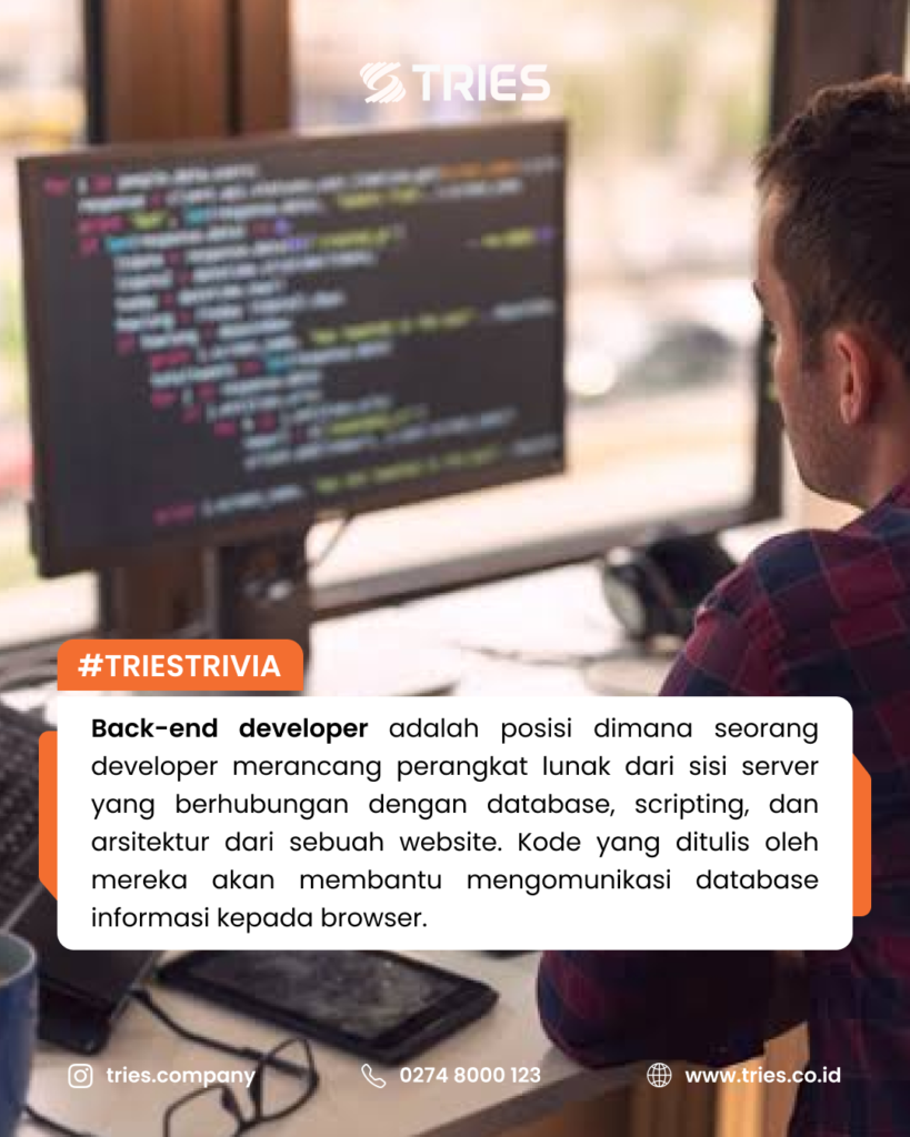 Back-end Developer adalah